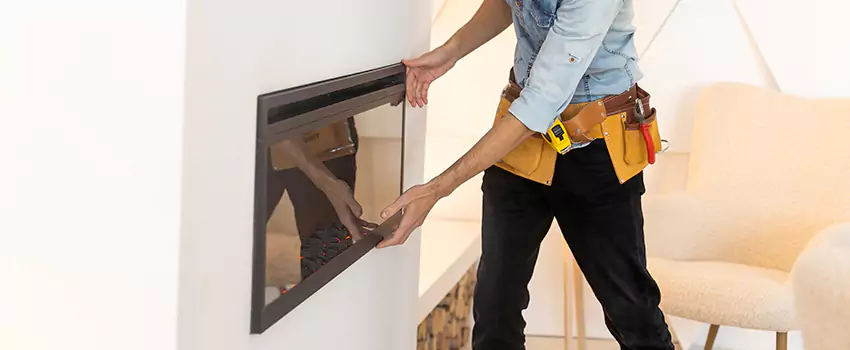 Metal Fireplace Installation in Burton, Michigan