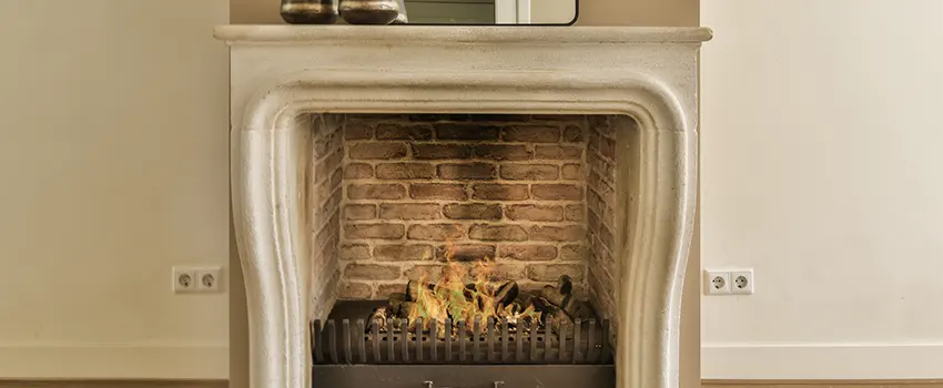 Vintage-style Fireplace Redesign in Burton, Michigan