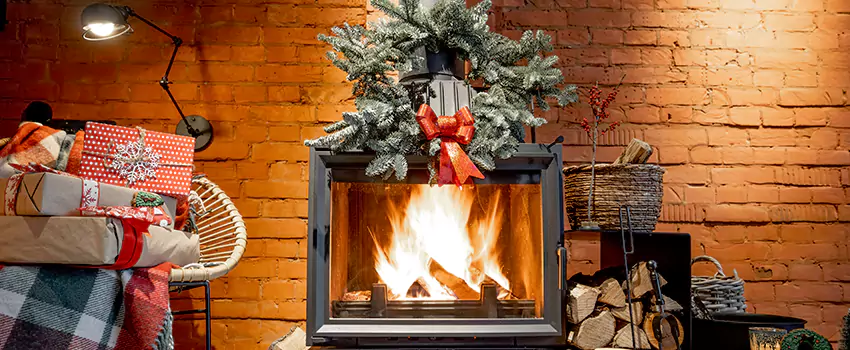 Travis Industries Linear Gas Fireplace Installation in Burton, Michigan