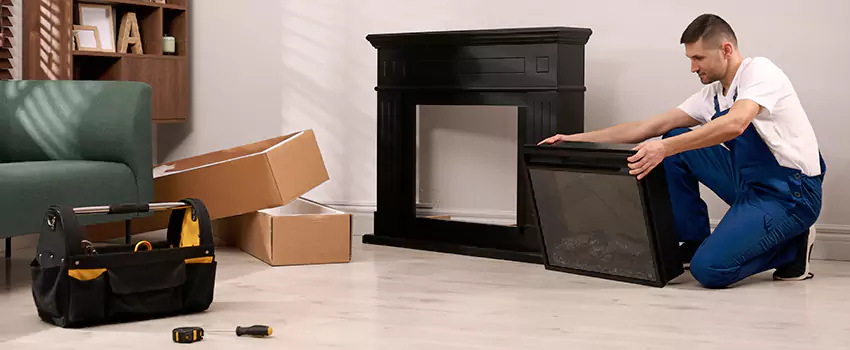 Old Rusted Metal Fireplace Repair And Replacement in Burton, MI